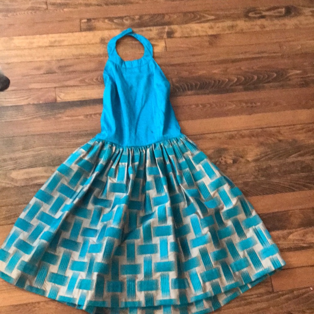 Blue Halter Dress